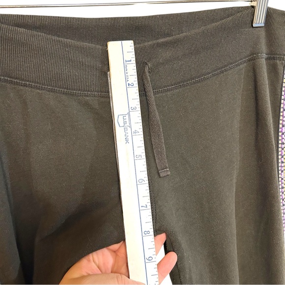 Lucky brand S-L sweatpants “hippie” butt embroidery side trim wide leg Y2K boho - Picture 8 of 16